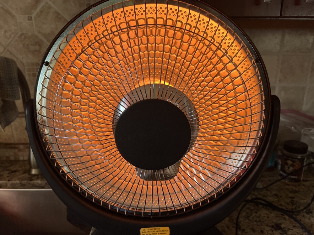 Konwin JHS800H 14” Oscillating Infrared Heater Medium Room Size W/ 2 Hour Timer