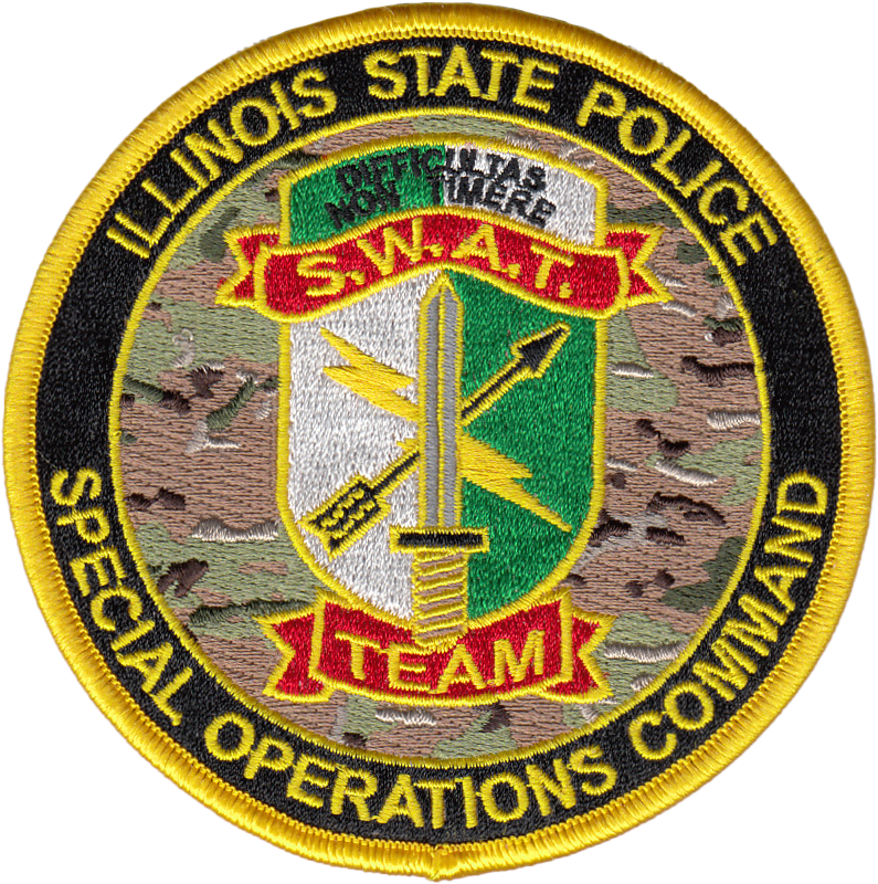 ILLINOIS STATE POLICE PATCH: SWAT Team, Special Operations Command