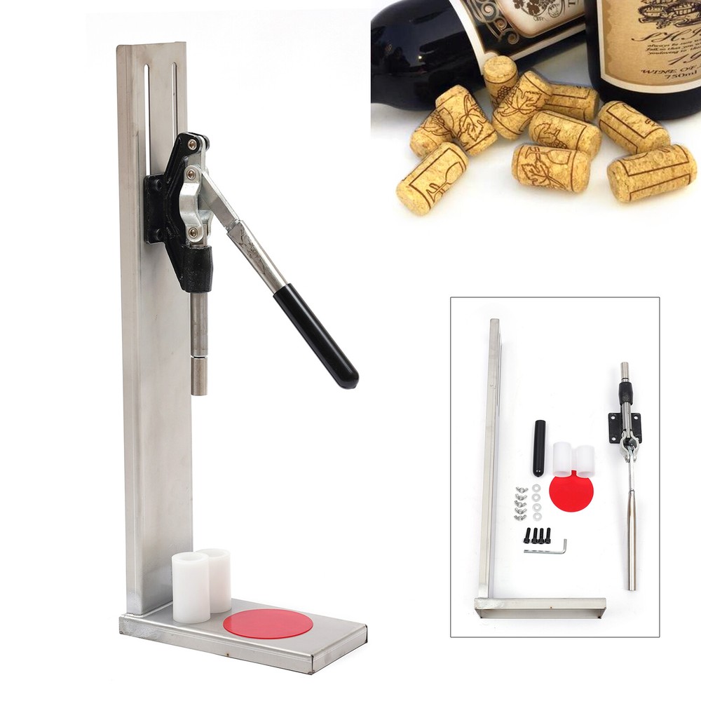 Manual Wine Bottle Corker Hand Wine Bottle Corking Inserting Stopper Tool 2 POM