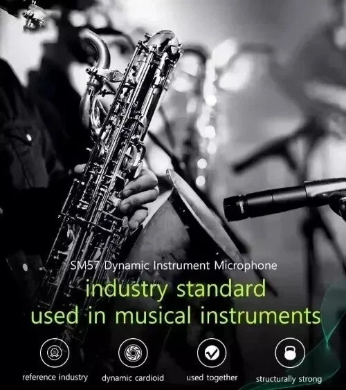 SM57 Cardioid Dynamic Instrument Microphone