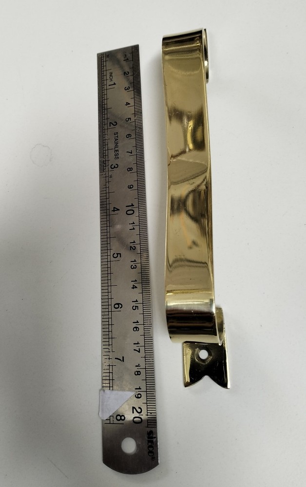Solid Brass Ribbon Door Handles 6" (15cm) Face Fix Vintage style Cabinet Pull
