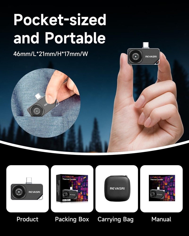 Thermal Camera for Type-C iPhone & Android Device, 320x240 Super Resolution, ...