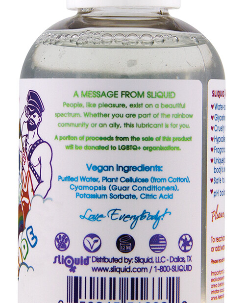 Sliquid Naturals Sparkle Pride Water Based Lube 2 Oz