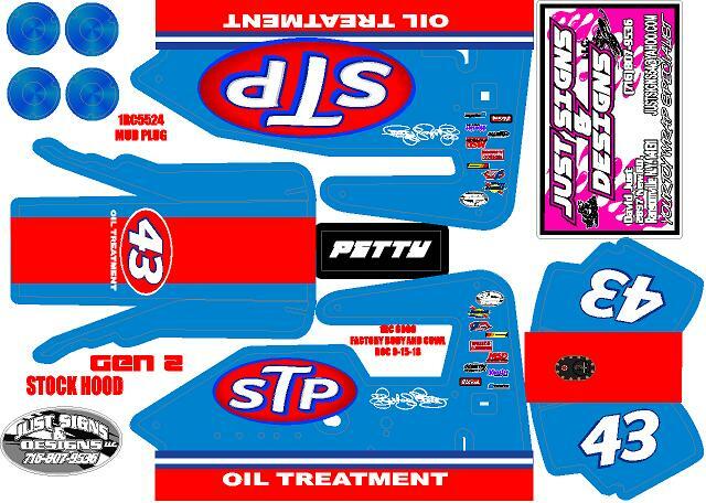 1RC MIDGET WRAP RICHARD PETTY THEME