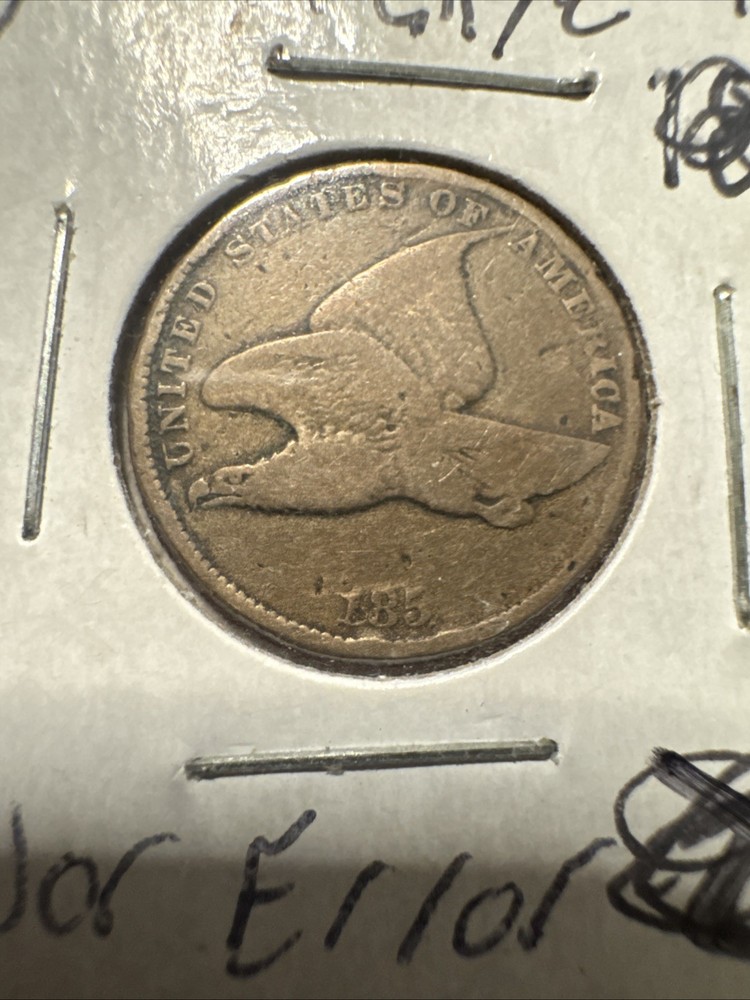 185 Fly Eagle Small Cent  Error With Missing Letter In Date