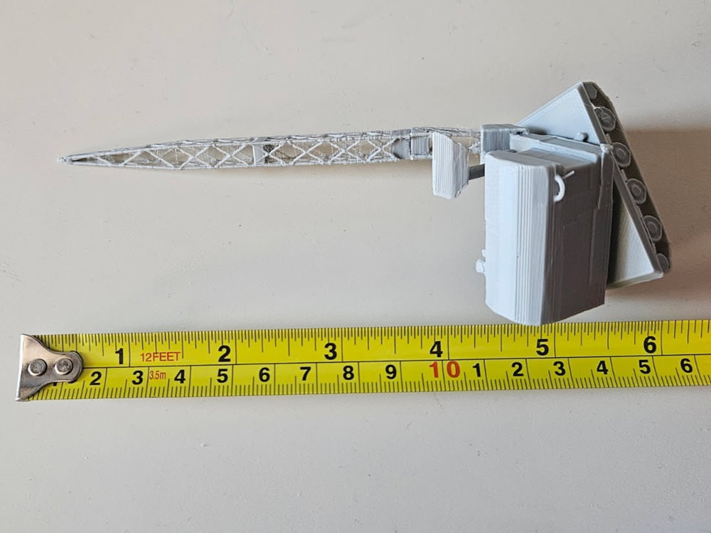 N Scale 1:160 Crawler Crane for Model Train Environment