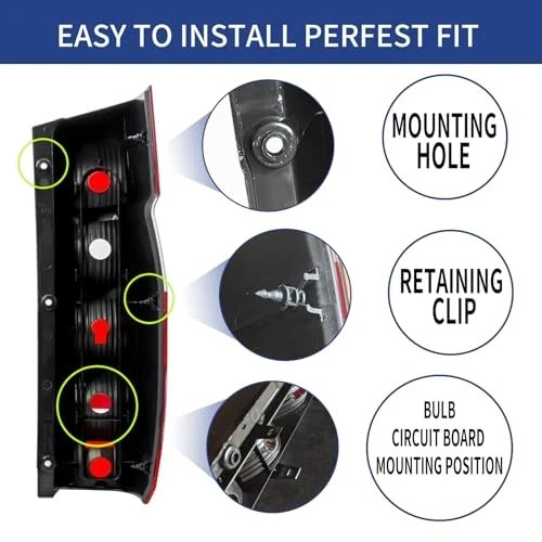 Tail Light Compatible with 2007-2018 Benz Sprinter Van Passenger Side Right