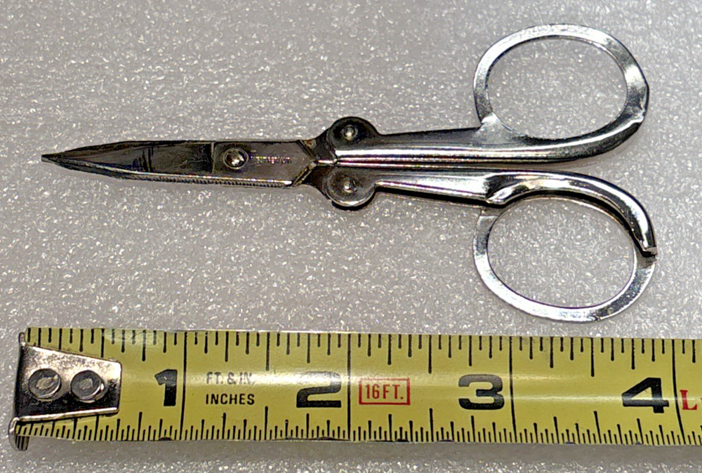 West Germany Folding Travel Scissors - Cut Nicely- Fold Easily -Clean and Sharp