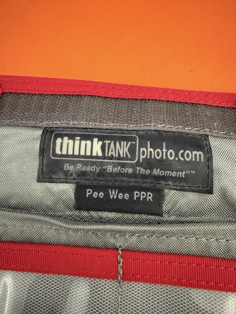 Think Tank Pee Wee PPR Memory Card Holder Case Red Grey
