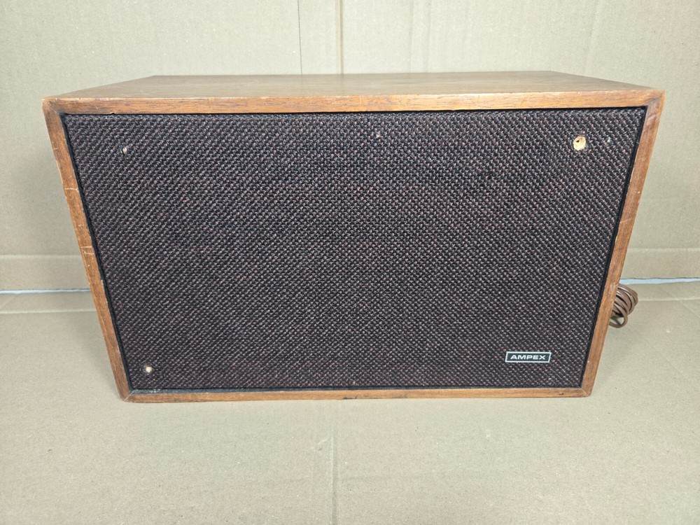 Vintage Ampex Model 516 Two-Way Bookshelf Speaker Tested Working Well!