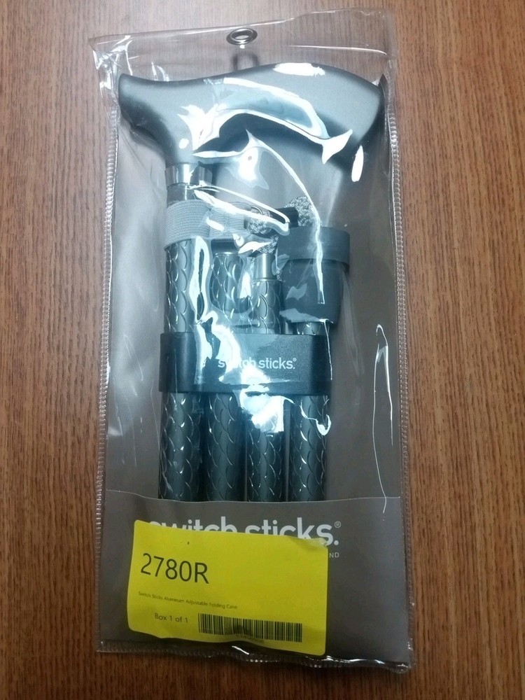 Switch Sticks Walking Cane for Men or Women, Foldable and Adjustable from 32-37
