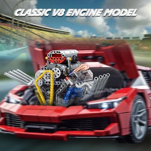 V8 Engine Building Set,Build Your Own Mini Engine That Works, Physical Science