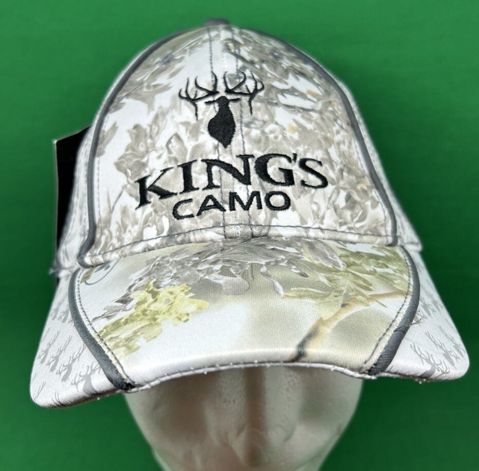 King's Camo Hat Cap Snow Shadow Camouflage NWT