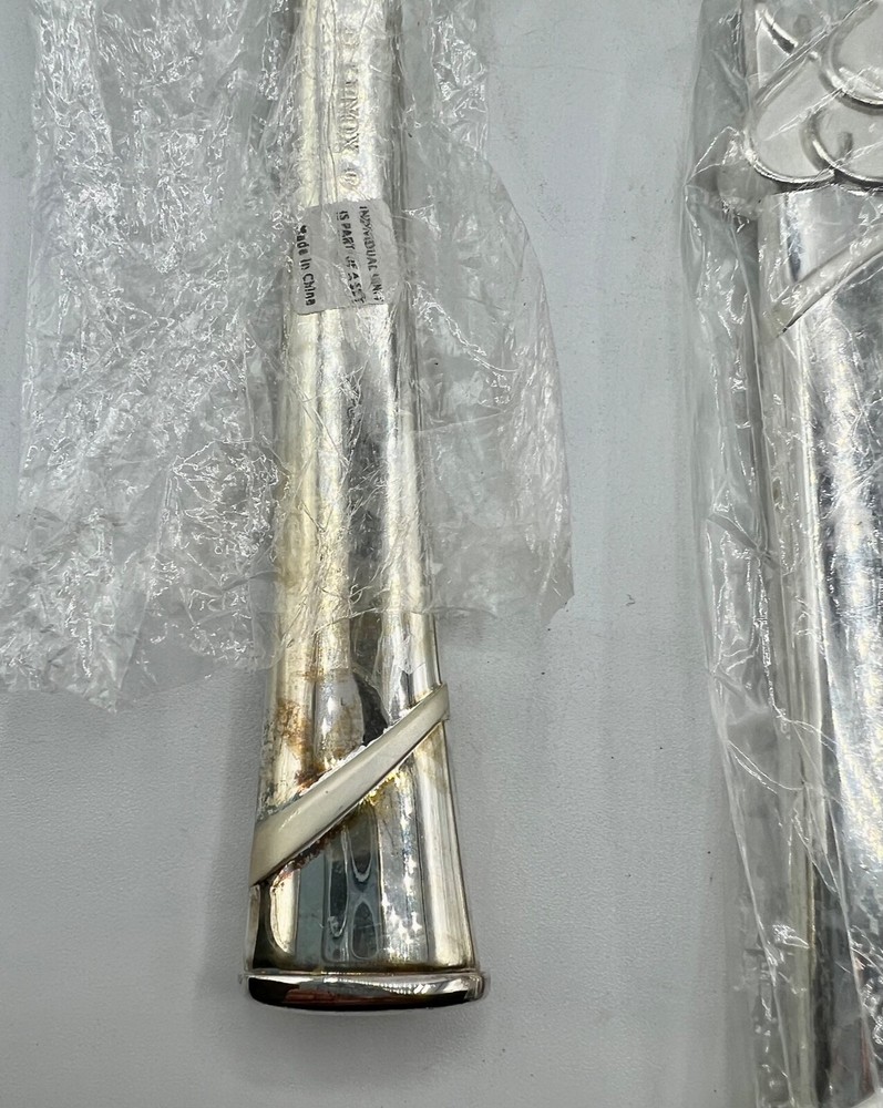 2 Piece-Lenox True Love Silver Plated Cake Serving Set Cake Server & Knife