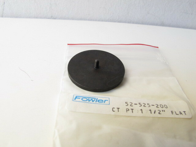 Fowler Tools 52-525-200 Flat Contact Point for Indicator - 1-1/2" Diameter