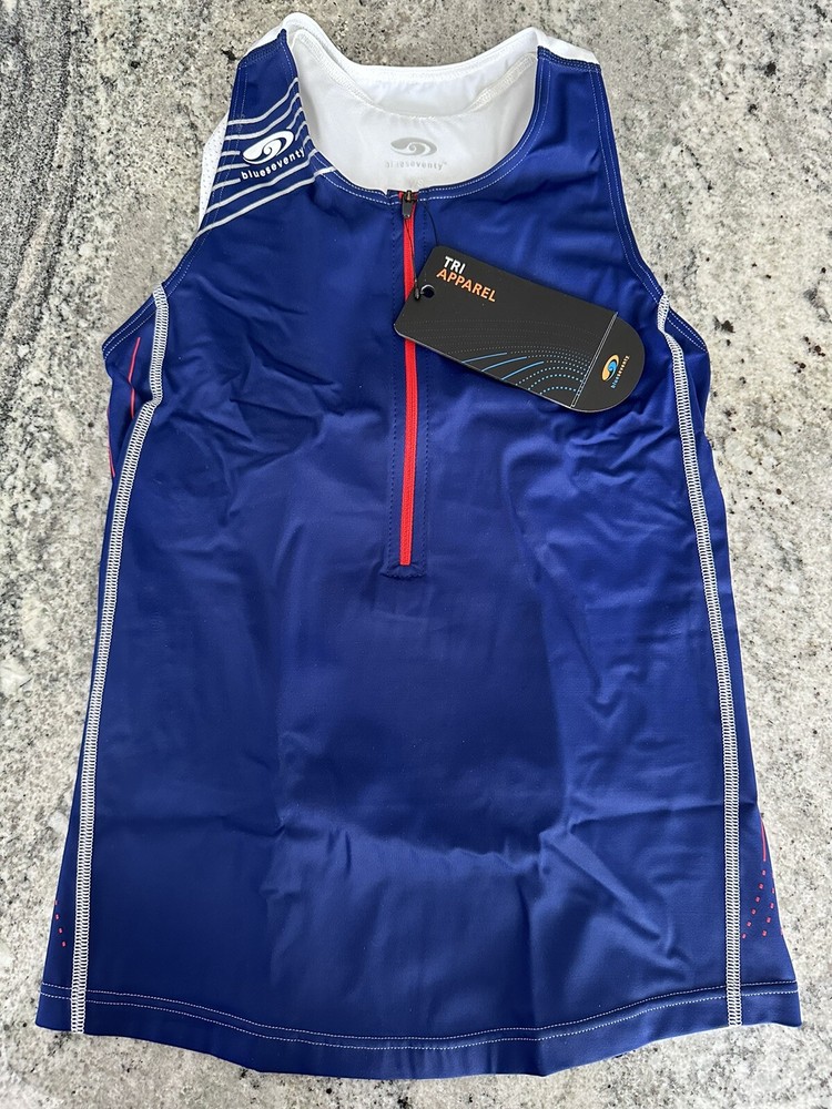 Blueseventy TX2000 Singlet, Womens Large, Blue