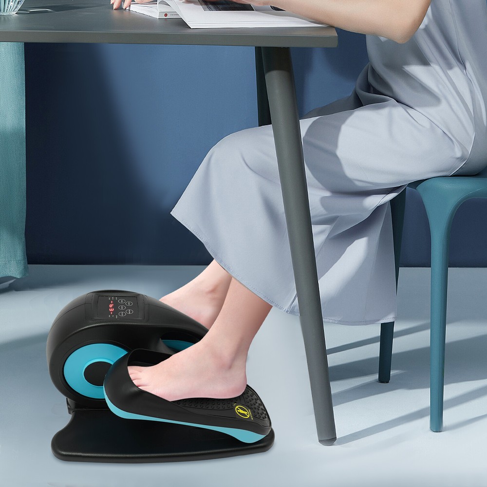 Electric Elliptical Trainer for Home Use - Compact Under Desk Leg Exerciser