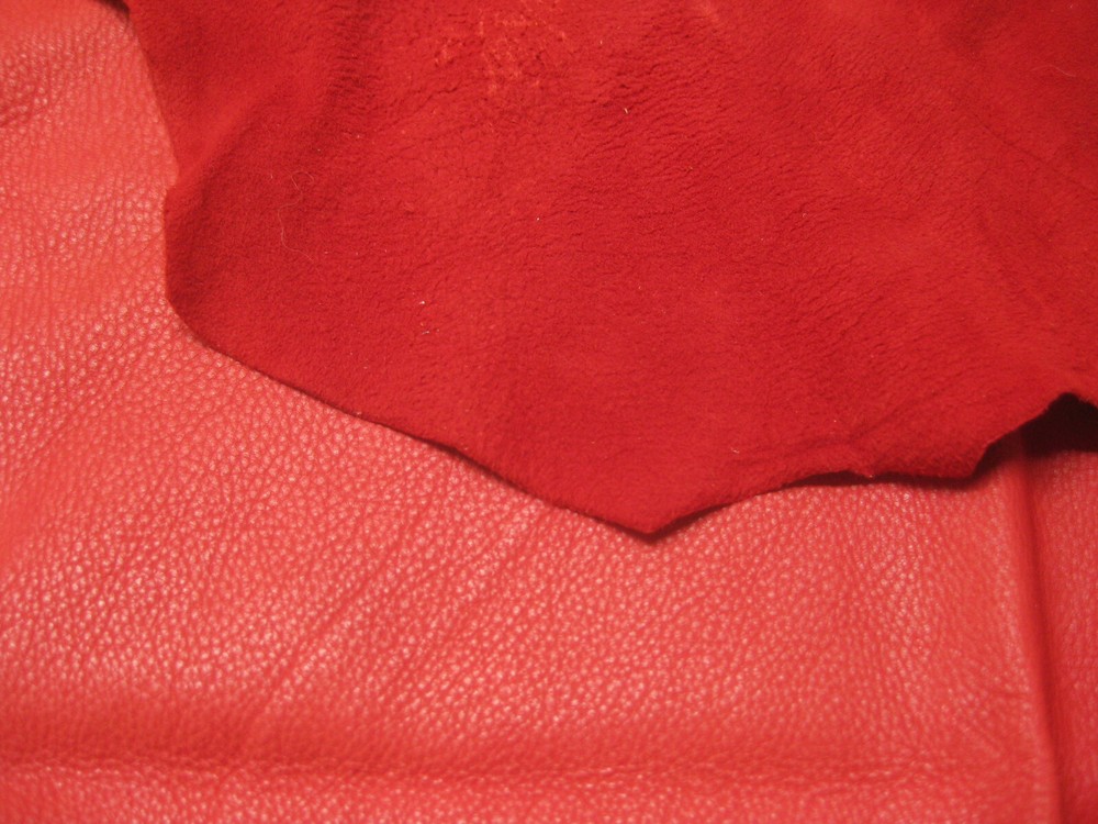 Top Grain Red Deer Leather #0009642 Row 60