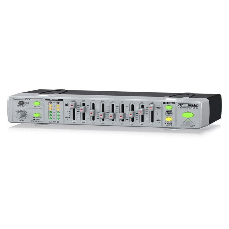 FBQ800 9-Band Graphic EQ Equalizer Feedback Suppressor Anti-howling Audio