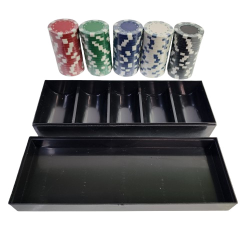 New 100 Professional-grade authentic casino chips With Case