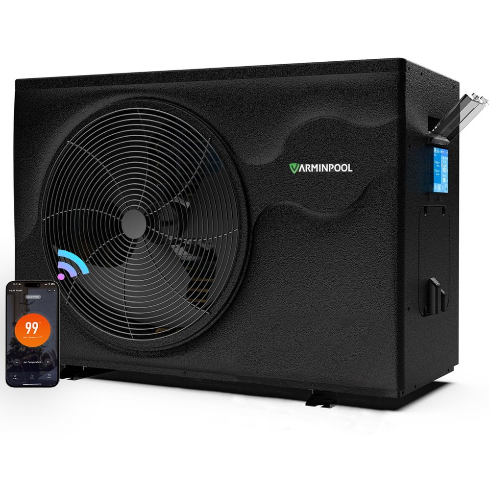 VARMINPOOL 65000BTU Pool Heat Pump Electric Heater for In-Ground All-DC Inverter