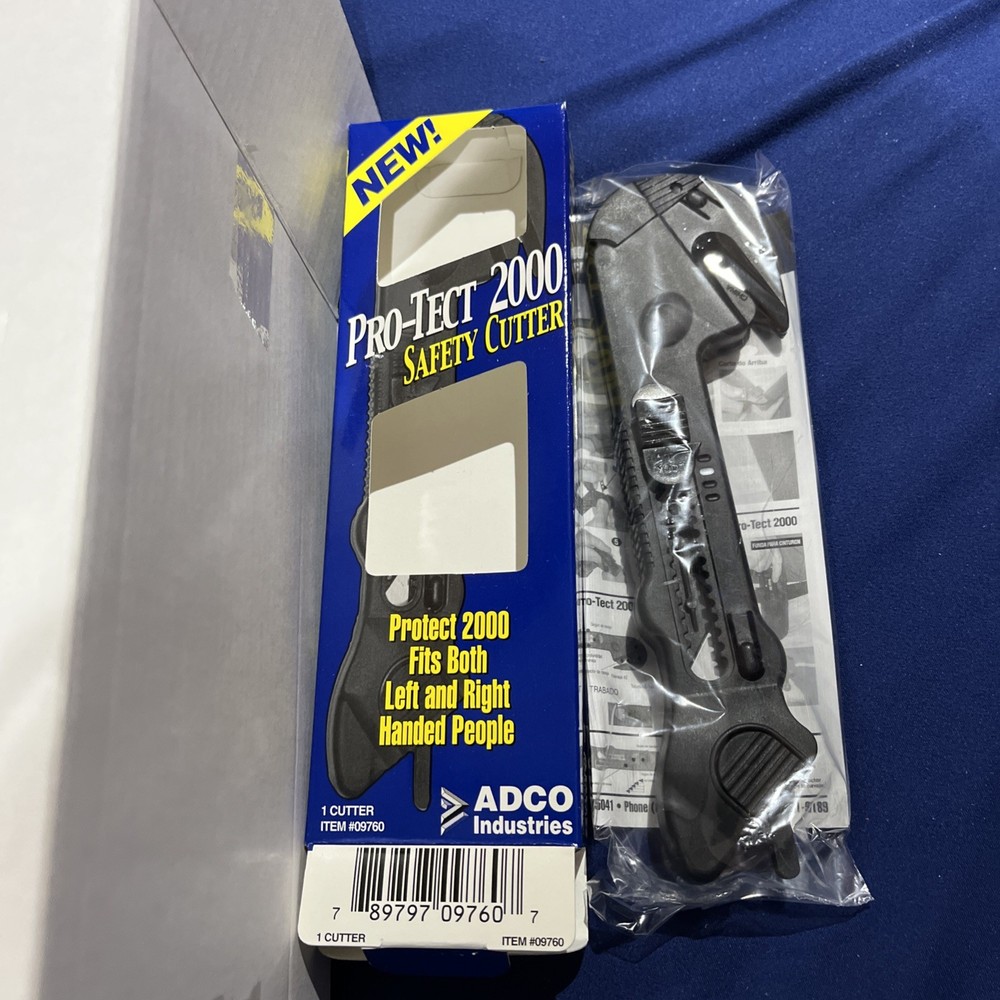 12 - ADCO Pro-Tect 2000 Safety Box Cutter Utility Knife Tool PRO-TECT 2000