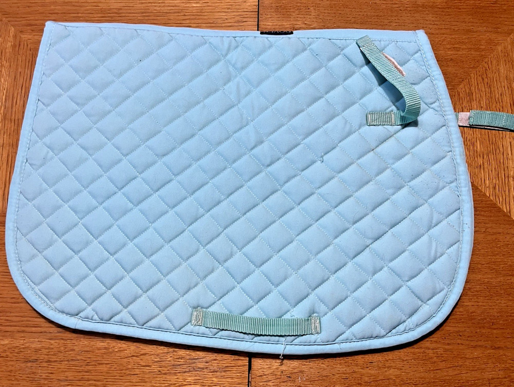 Dover Horse Saddle Pad- H/J Light Teal/Blue