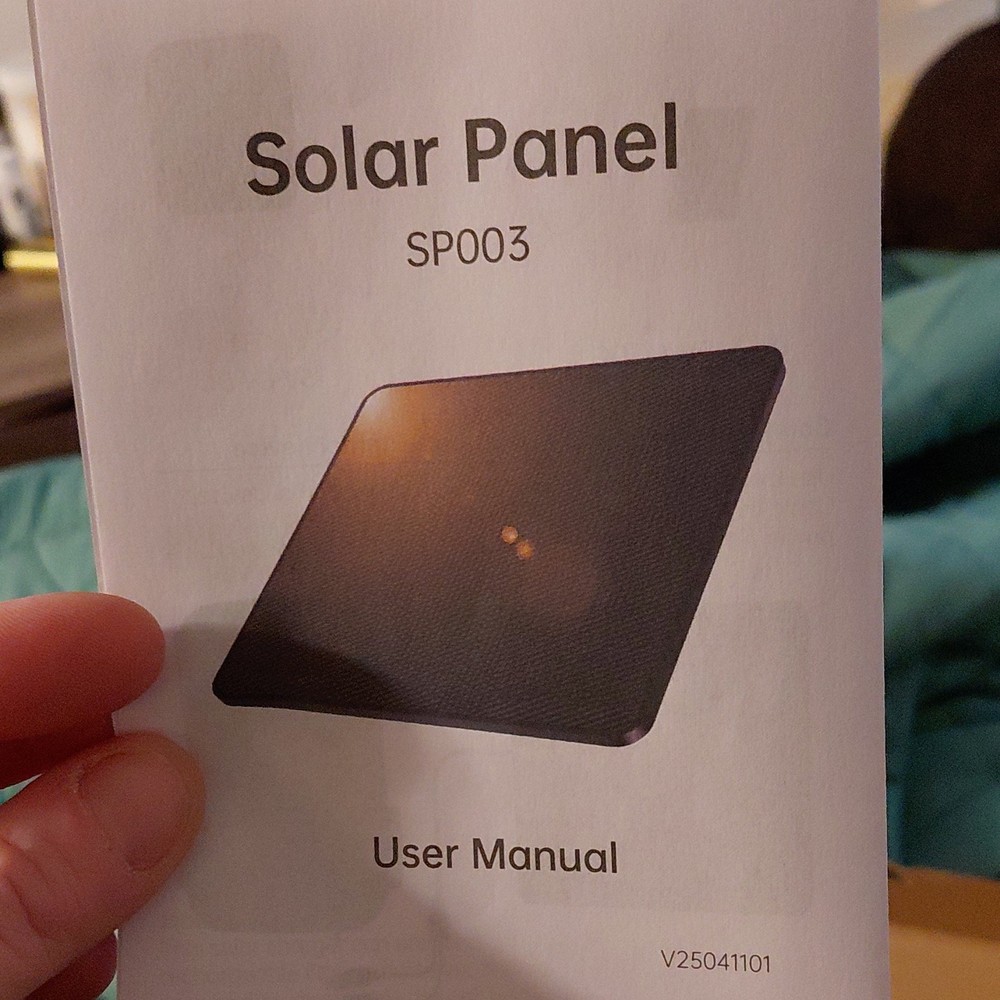 KJK 6W 6V Solar Panel with 360° Adjustable Security Mount for Security