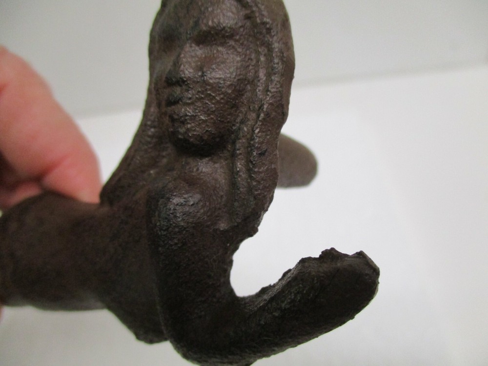 Cast Iron NAUTICAL MERMAID Drawer Pull, Barn Handle, Door Handles Beach decor