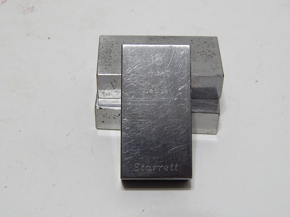 STARRETT WEBBER GAGE BLOCK 18MM