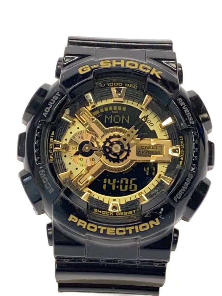 CASIO Quartz Watch G SHOCK Digital Analog Rubber BLK BLK