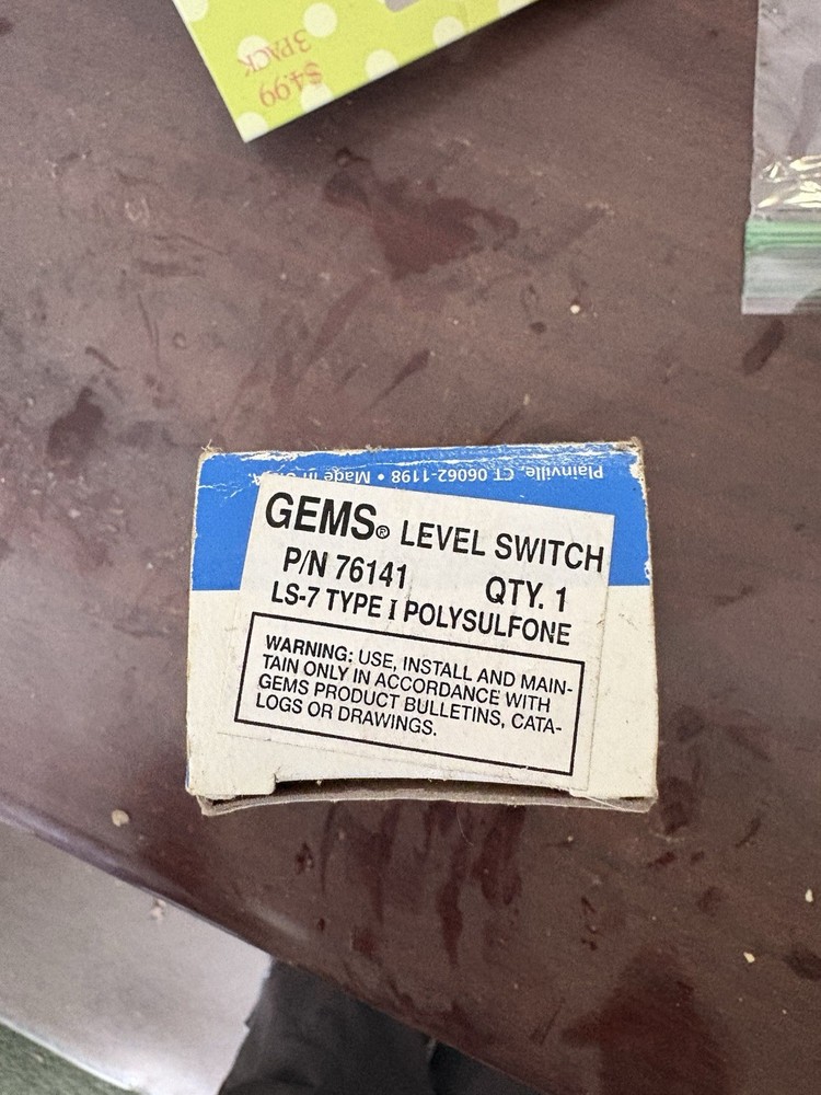 GEMS 76141 Level Switch NOS