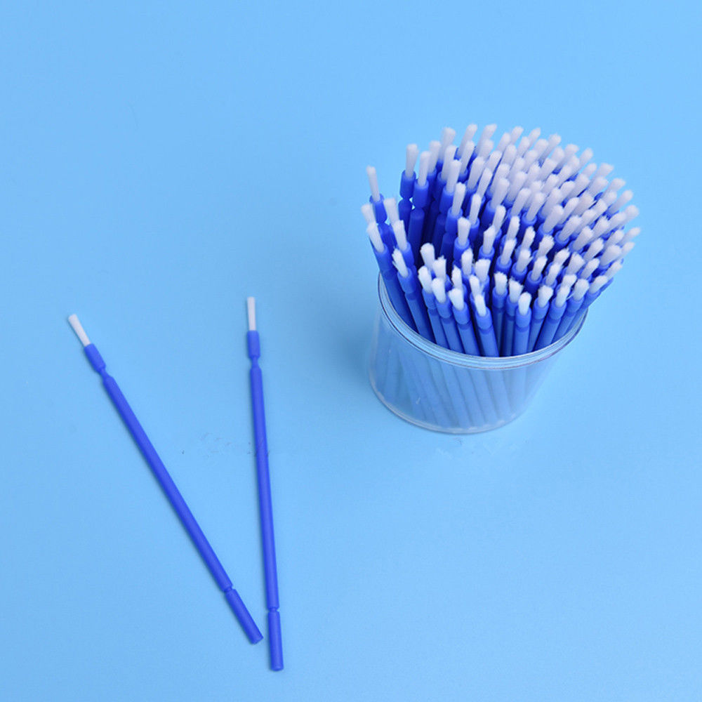 100 Pcs Dental Disposable Microbrush Applicator Micro Long Brush Gingival
