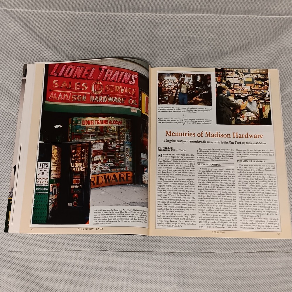 Classic Toy Trains Magazine April 1991