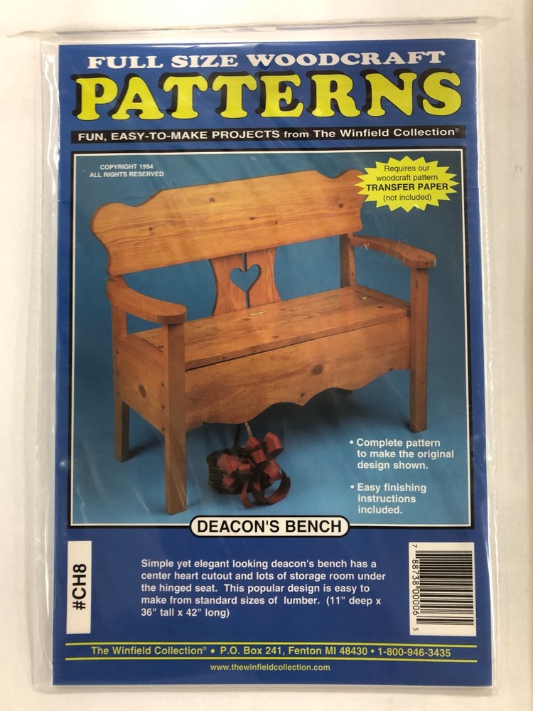 Full Size Woodcraft Patterns Benches