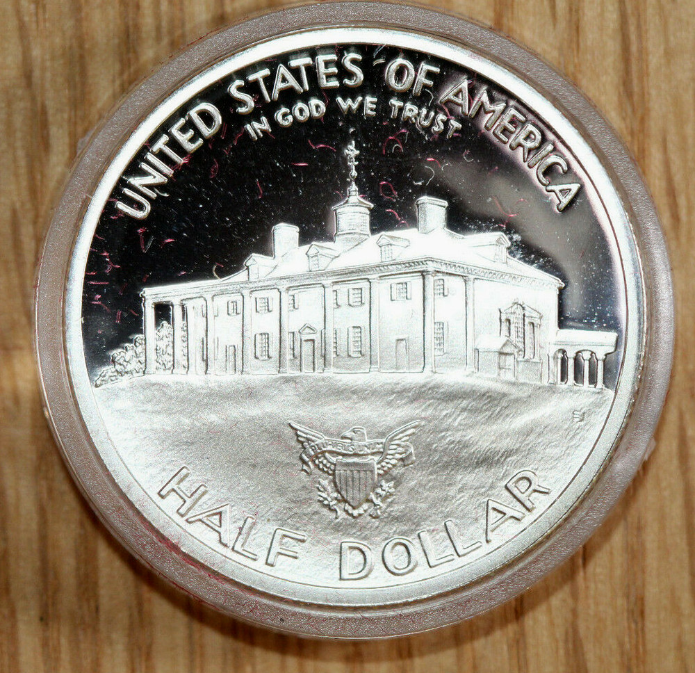 1982-S George Washington Silver Half Dollar Commemorative - Proof - OGP - COA