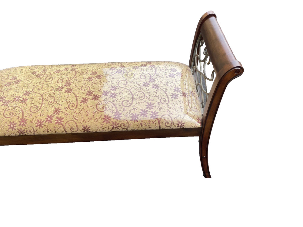 64841 Decorator Window Bench Stool with scrolled iron Sides