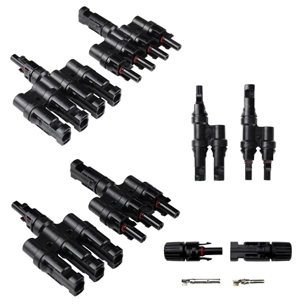 T Solarstecker Distributor Socket Coupling Fuse PV Plug PV for 4-6mm ²