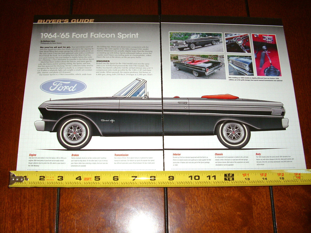 1964 1965 FORD FALCON SPRINT ORIGINAL 2007 ARTICLE