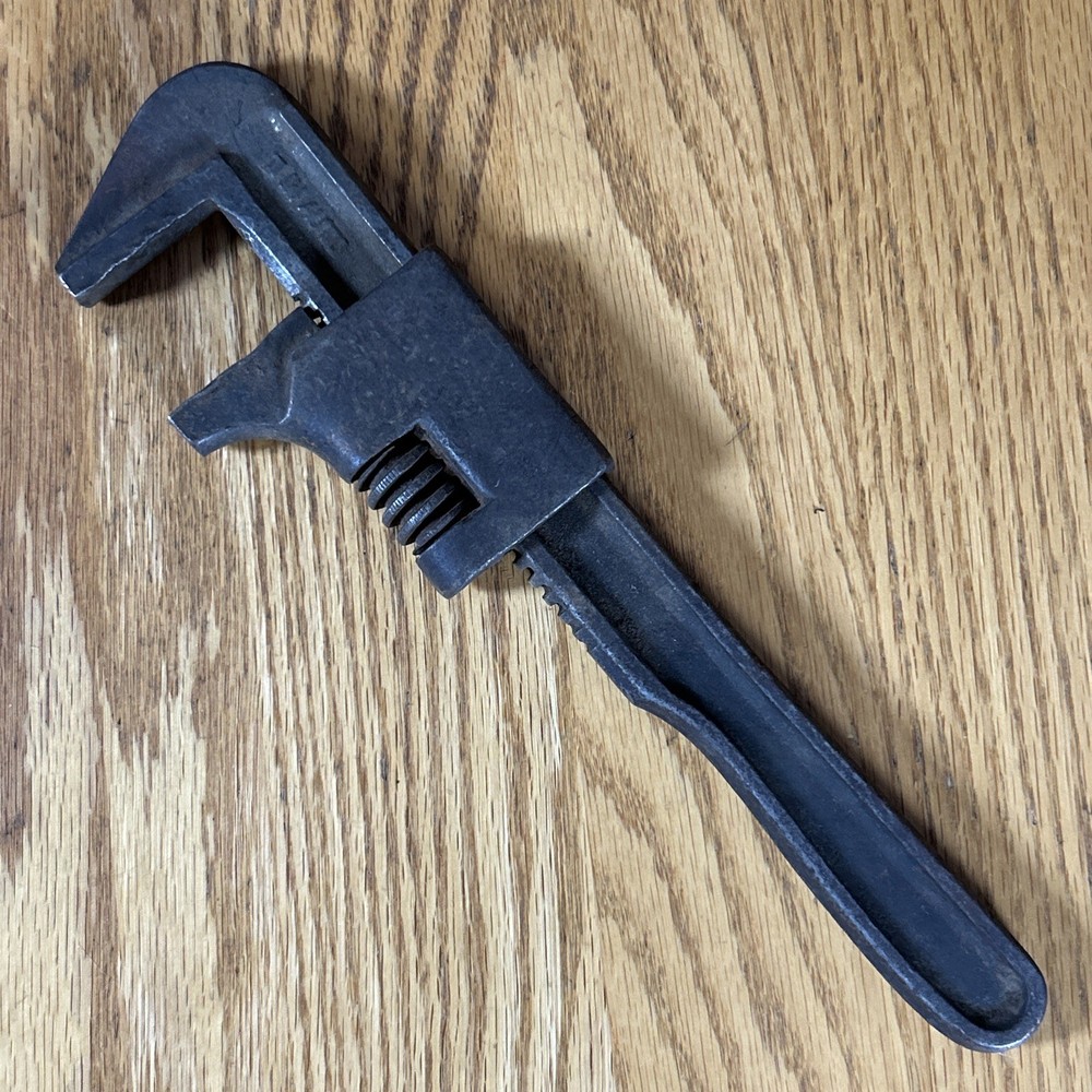 Antique 11" Drop Forged Monkey Wrench Original