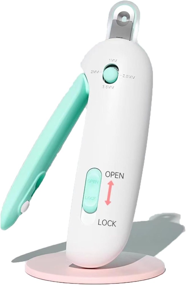 Cat Nail Trimmer with Clipping Debris Storage, Adjustable Size