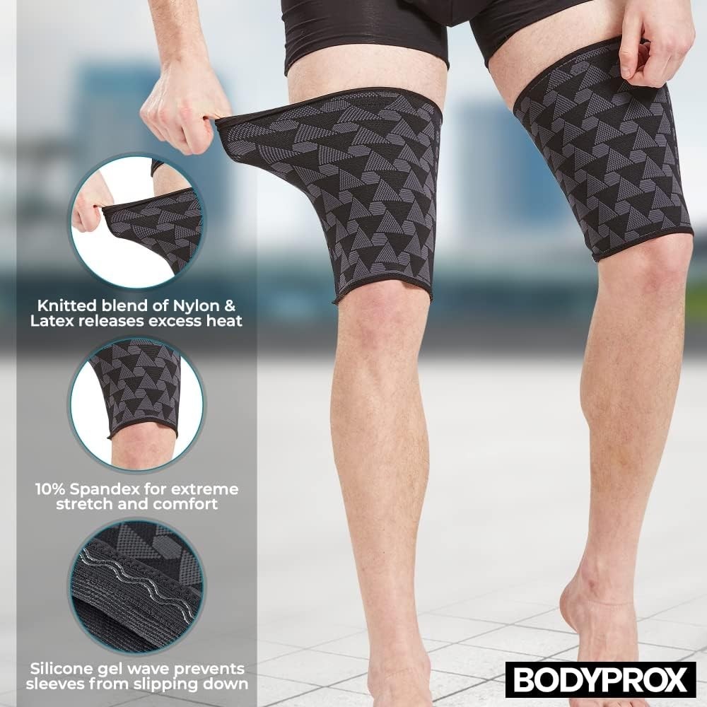 BODYPROX Thigh Compression Sleeve(1 Pair), Hamstring Compression Sleeve