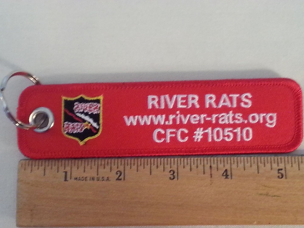 River Rats / Air Warrior Courage Foundation Flight Tag Keychain Style 2