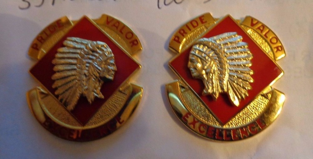 CREST, DI , 45TH FIRES BRIGADE, FACING PAIR