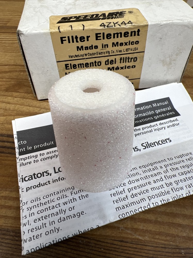 Speedaire Filter Element Mfr # 4ZK44