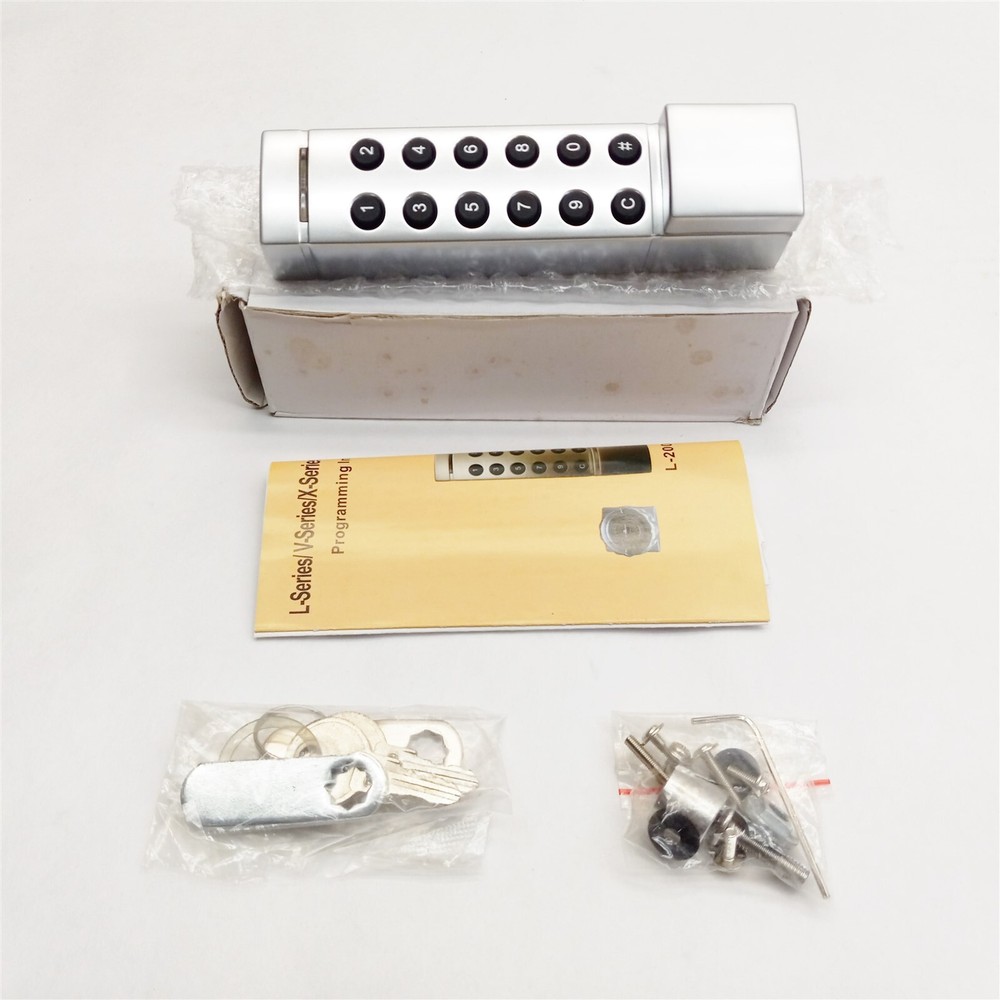 DigitLocks L-200 Silver Digital Electronic Programmable Cam Cabinet Lock New