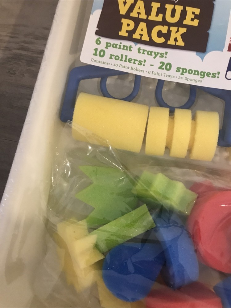 Camp Create! Paint Tray Value Pack Trays Rollers Sponges