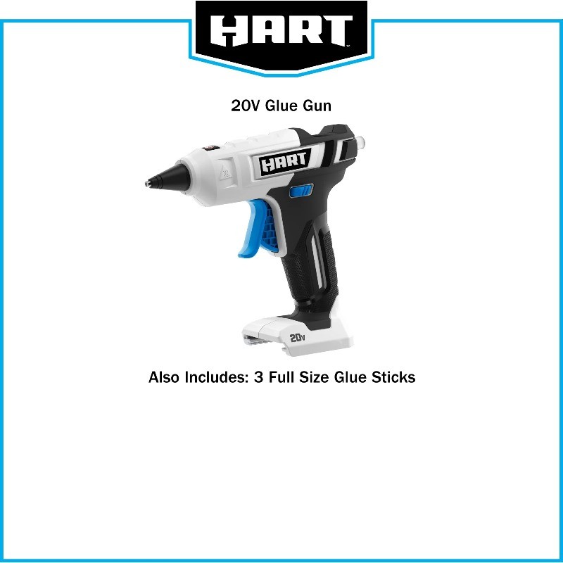 HART White Glue Gun (Battery Not Included)