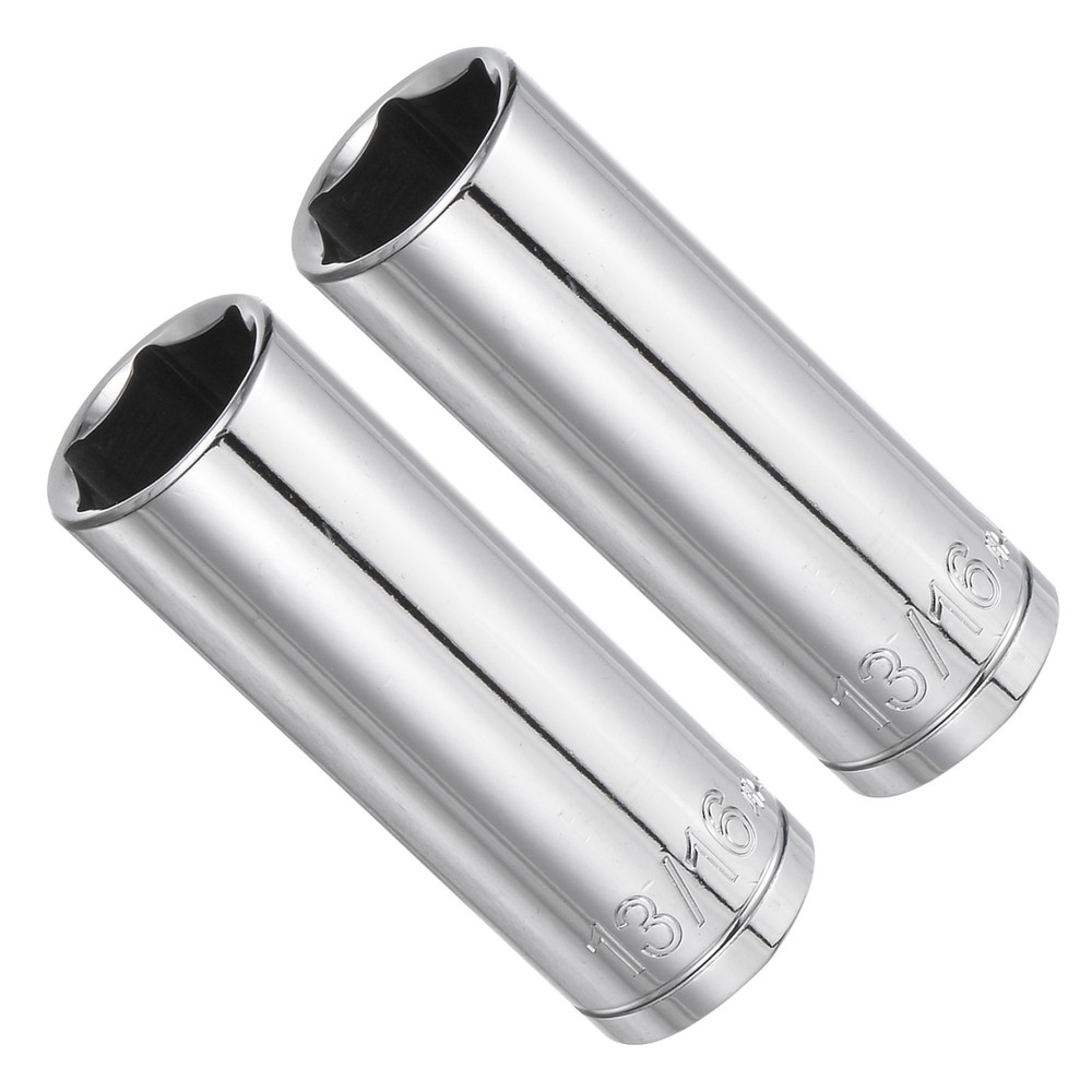 6-Point Socket, 1/2" Drive 13/16" SAE Standard Nut Impact Socket, 2-Pieces