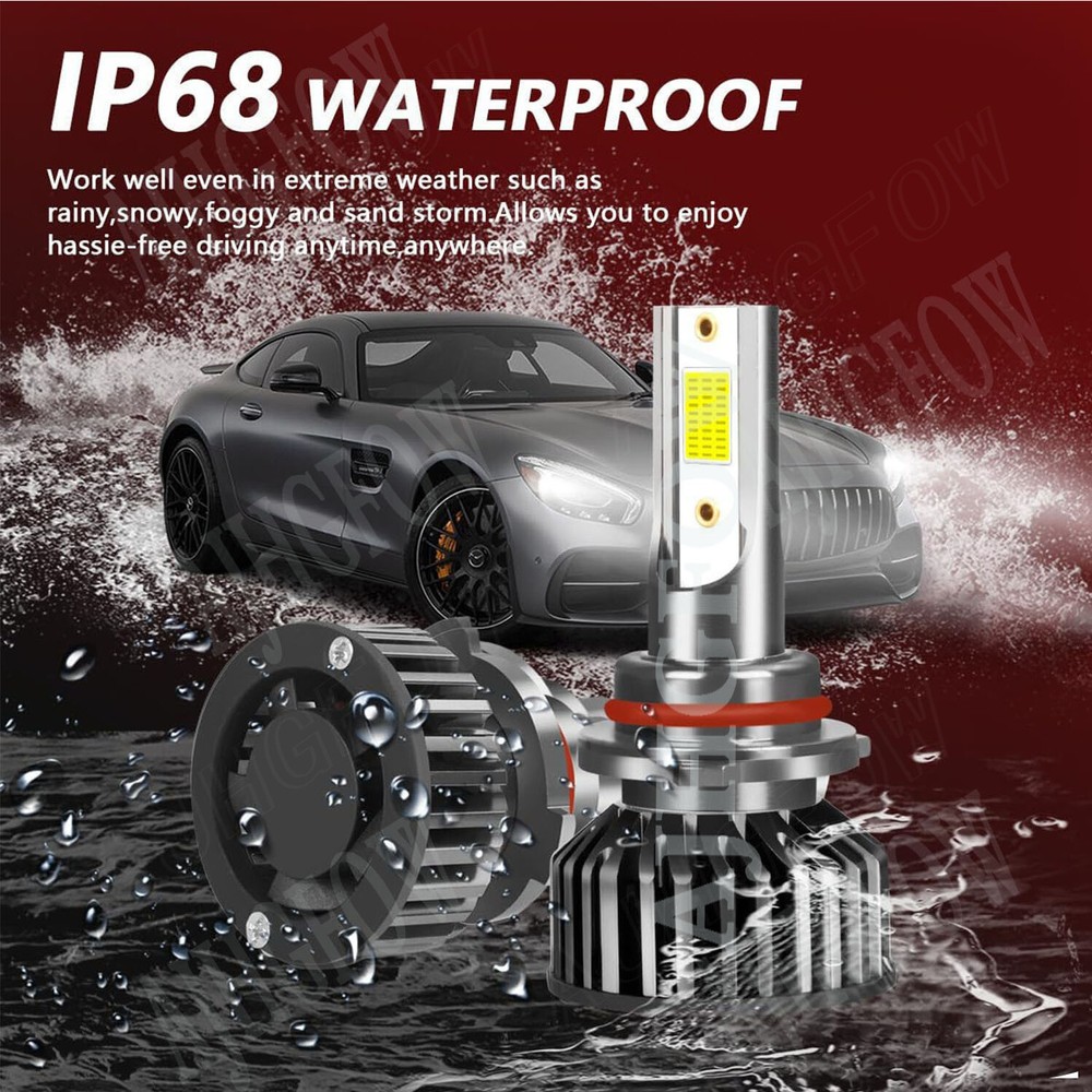 For Freightliner Cascadia 2008-2021 4x LED Headlight High Low Beam Bulbs Combo